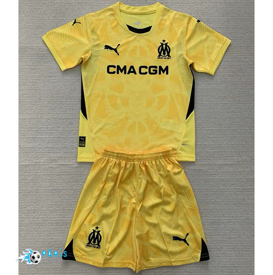 Maillot Foot Marseille Enfant Gardien De But Jaune 2024/25