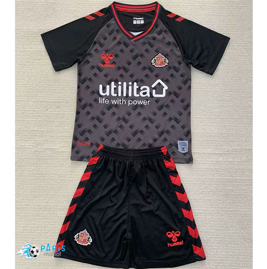 Maillot Foot Sunderland Enfant Gardien de but Noir 2024/25