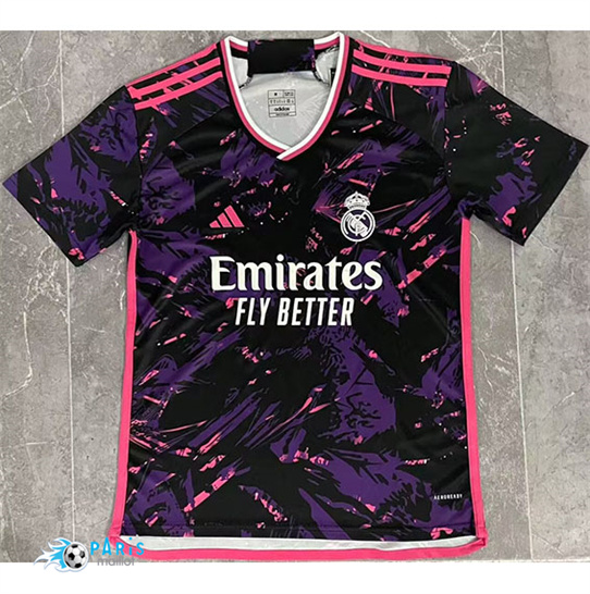 Maillot Foot Real Madrid pre-match Noir/Pourpre 2024/25