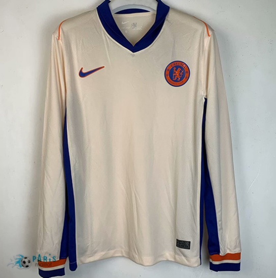 Acheter Maillot Foot Chelsea Exterieur Manche Longue 2024/25