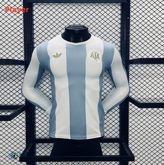 Prix Maillot Foot Player Version Argentine 50e anniversaire Manche Longue 2024/25