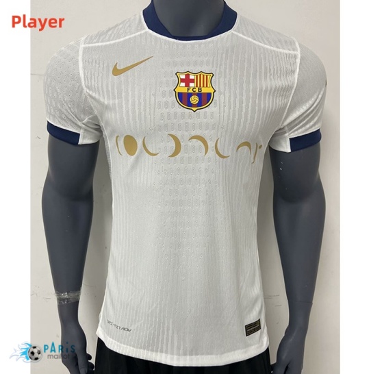 Flocage Maillot Foot Player Version Barcelone Édition spéciale Blanc 2024/25