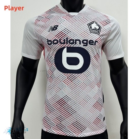 Soldes Maillot Foot Player Version Lille OSC Exterieur 2024/25