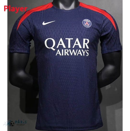 Nouveau Maillot Foot Player Version PSG Training Bleu 2024/25