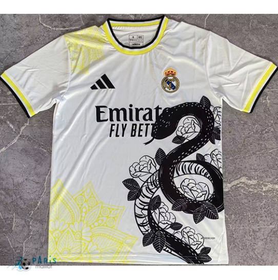 Soldes Maillot Foot Real Madrid Édition spéciale Blanc/noir 2024/25