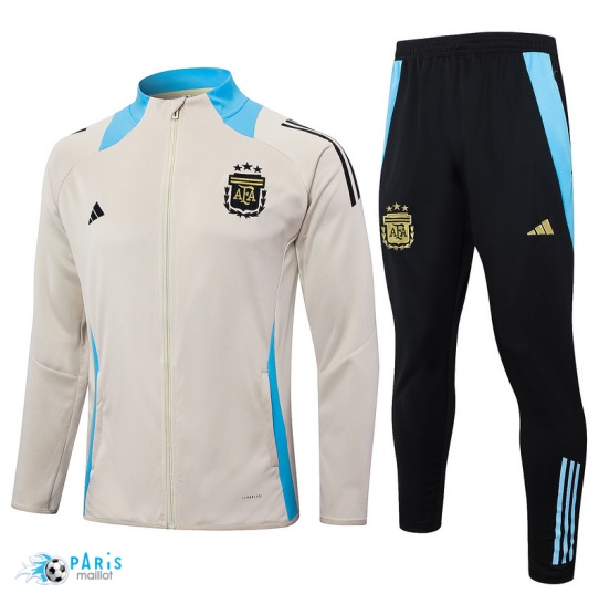 Soldes Veste Survetement Argentine jaune 2024/25