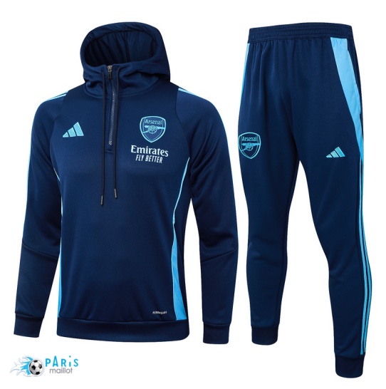 Marque Survetement Sweat à capuche Arsenal Bleu marine 2024/25