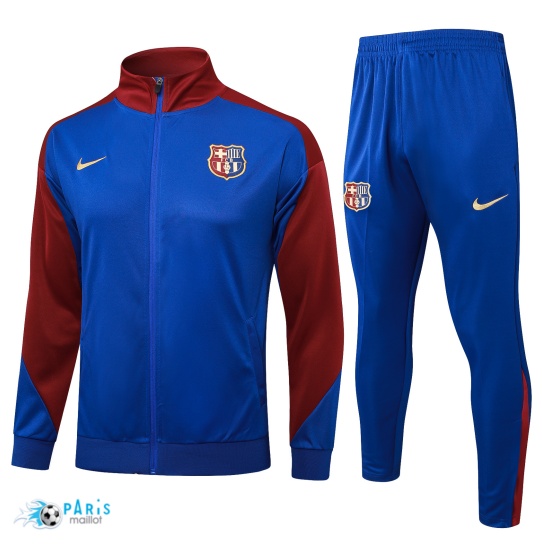 Soldes Veste Survetement Barcelone Bleu 2024/25