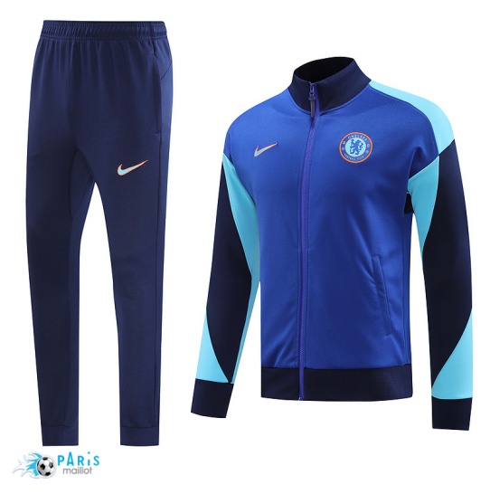 Soldes Veste Survetement Chelsea Bleu 2024/25