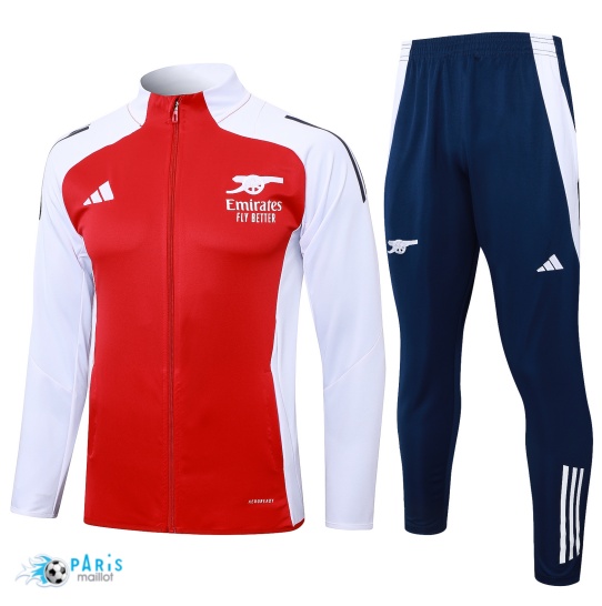 Nouveau Veste Survetement Arsenal Enfant rouge 2024/25