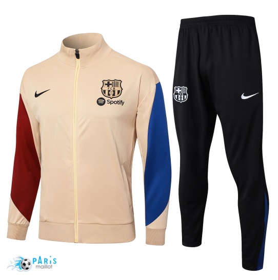 Créer Veste Survetement FC Barcelone Enfant jaune 2024/25