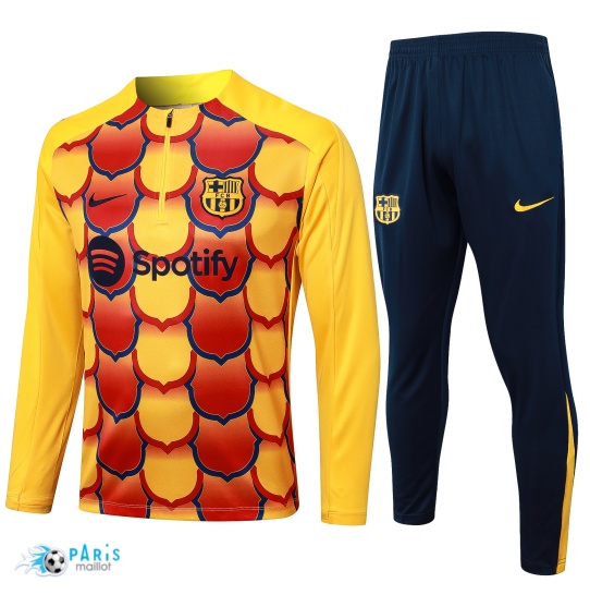 Achat Survetement FC Barcelone Enfant jaune 2024/25