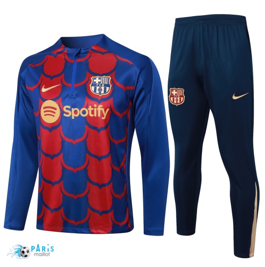 Soldes Survetement FC Barcelone Enfant rouge 2024/25