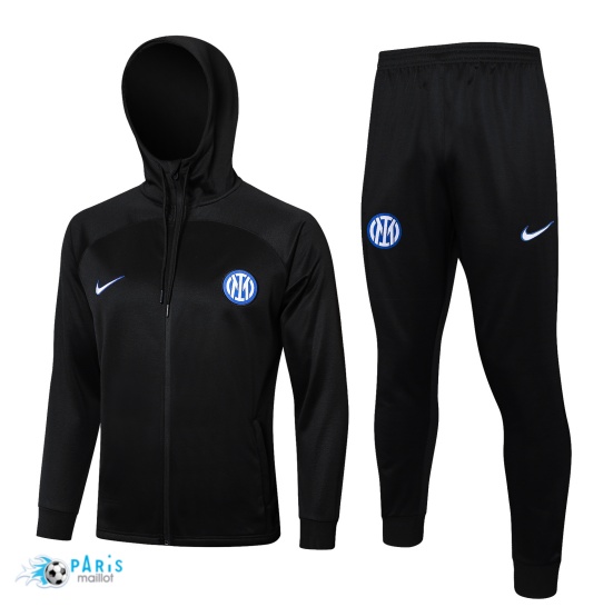 Marque à Capuche Veste Survetement Inter Milan Enfant noir 2024/25