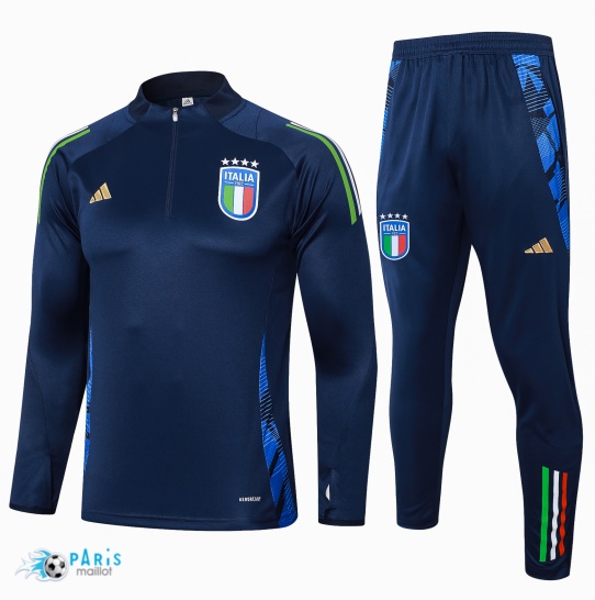 Soldes Survetement Italie Enfant Bleu marine 2024/25