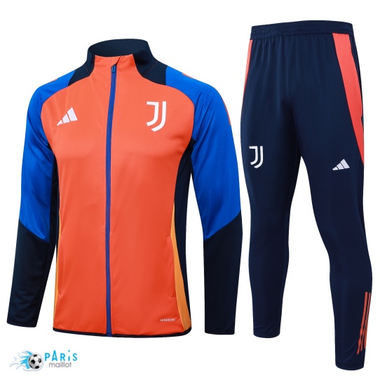 Achat Veste Survetement Juventus Enfant Orange 2024/25