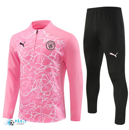 Nouveau Survetement Manchester City Enfant rose 2024/25