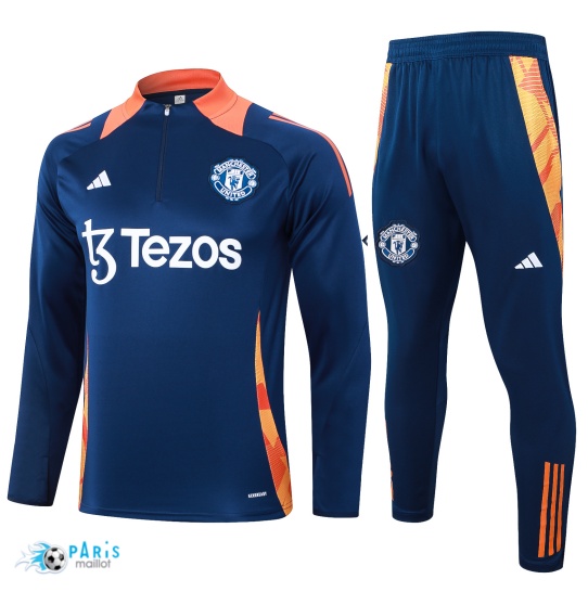 Achat Survetement Manchester United Enfant Bleu marine 2024/25