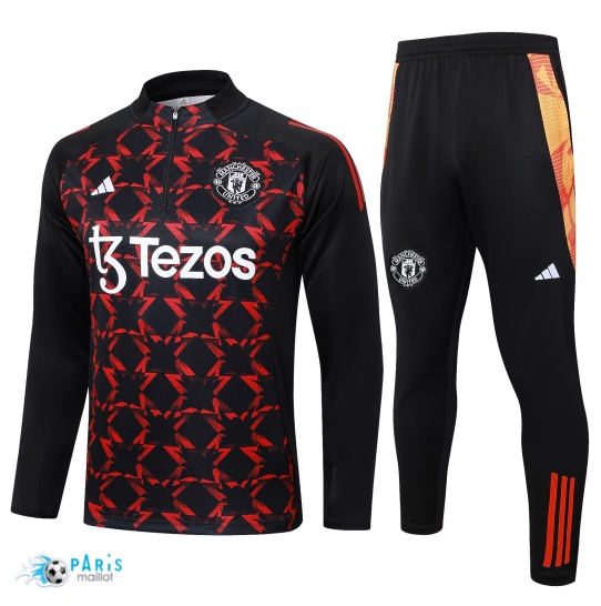 Acheter Survetement Manchester United Enfant noir 2024/25