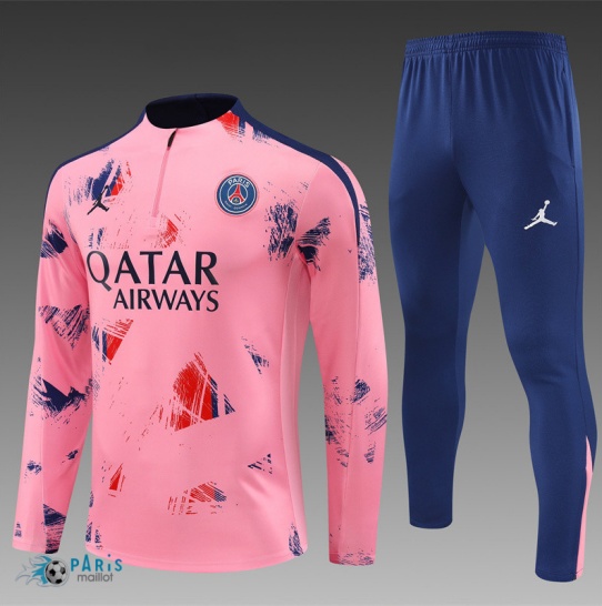 Soldes Survetement Paris Saint Germain Enfant rose 2024/25