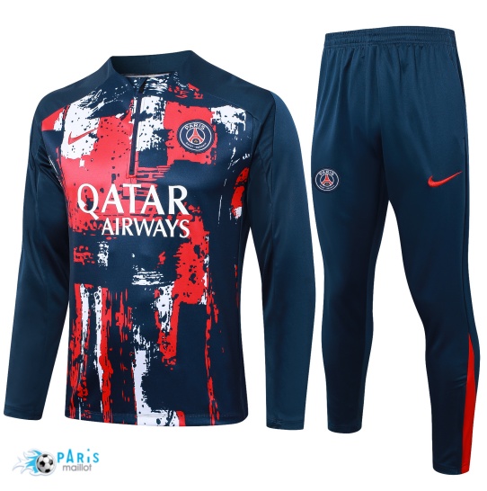 Flocage Survetement Paris Saint Germain Enfant Bleu marine 2024/25