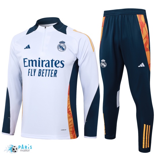 Prix Survetement Real Madrid Enfant Blanc 2024/25