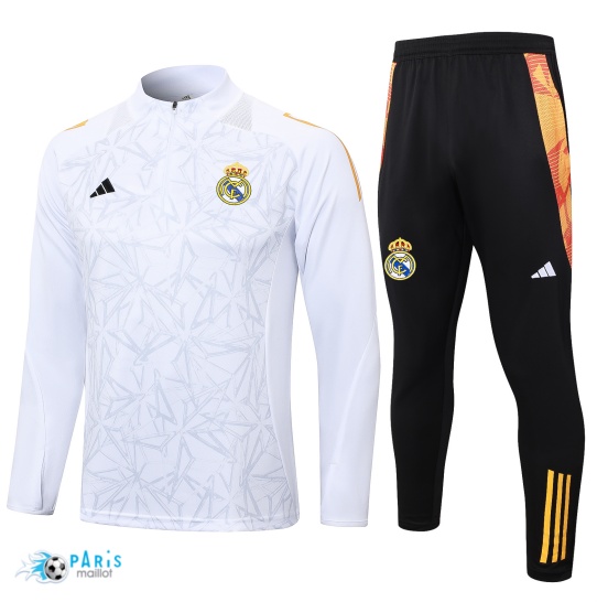 Soldes Survetement Real Madrid Enfant Blanc 2024/25