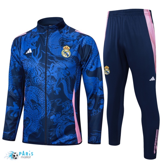 Prix Veste Survetement Real Madrid Enfant Bleu marine 2024/25