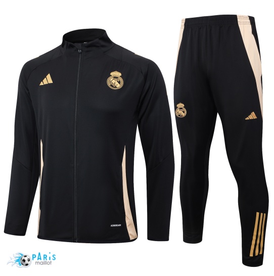 Prix Veste Survetement Real Madrid Enfant noir 2024/25