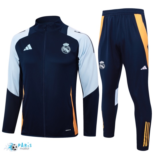 Achat Veste Survetement Real Madrid Enfant Bleu marine 2024/25