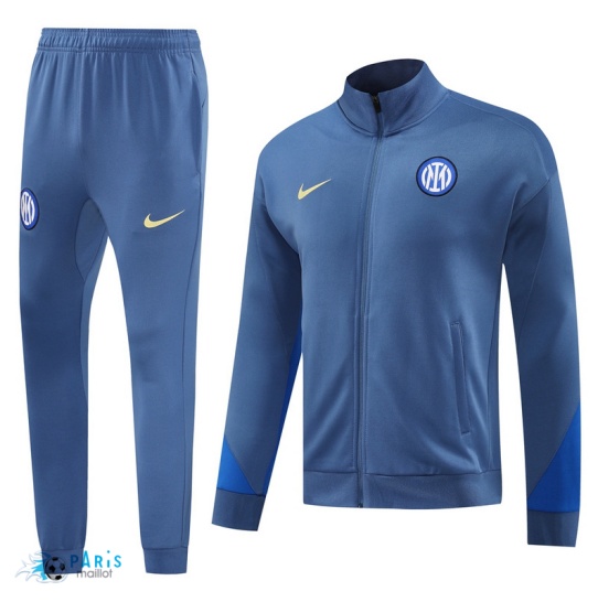 Créer Veste Survetement Inter Milan bleu clair 2024/25