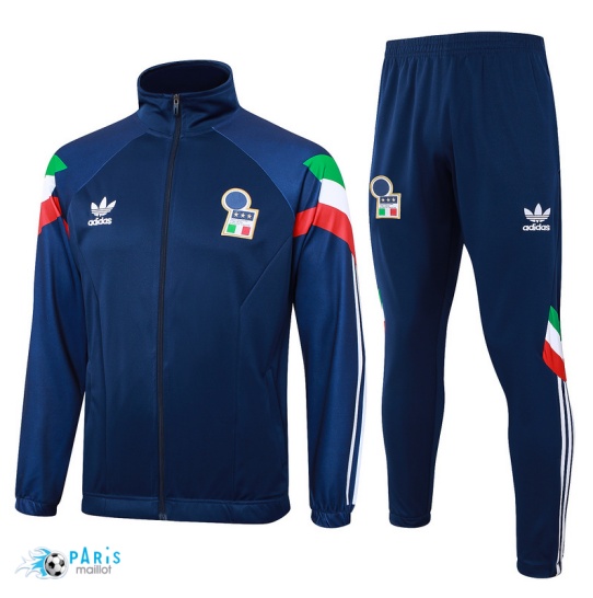 Prix Veste Survetement Italie Bleu marine 2024/25