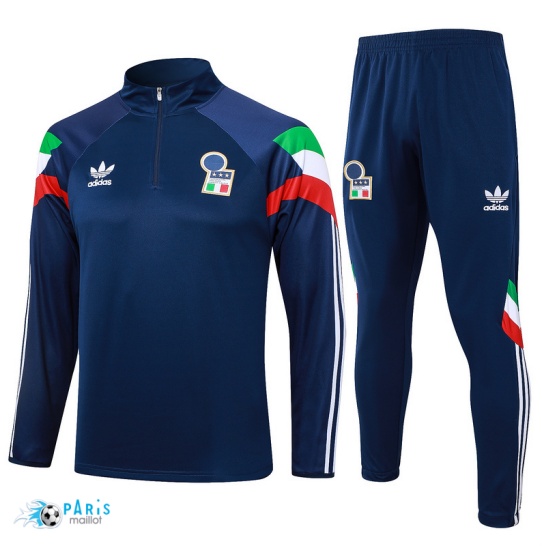 Soldes Survetement Italie Bleu 2024/25