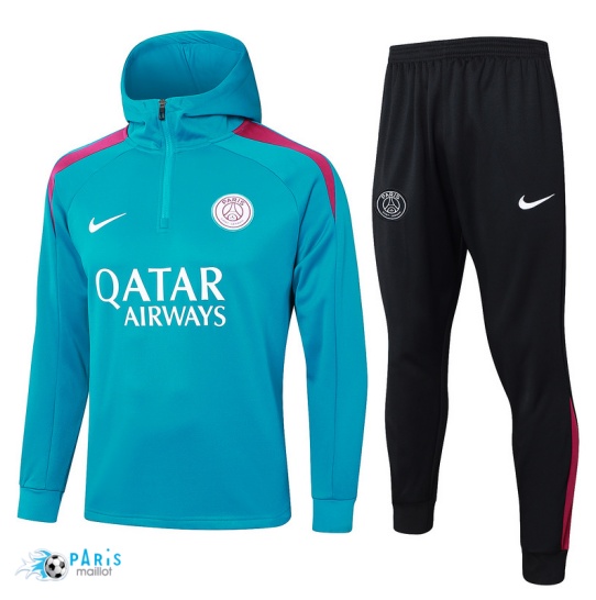 Nouveau Survetement Sweat à capuche Paris Saint Germain Bleu 2024/25