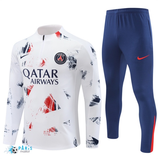 Achat Survetement Paris Saint Germain Blanc 2024/25