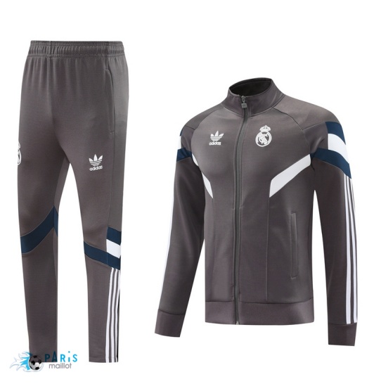 Achat Veste Survetement Real Madrid Gris 2024/25