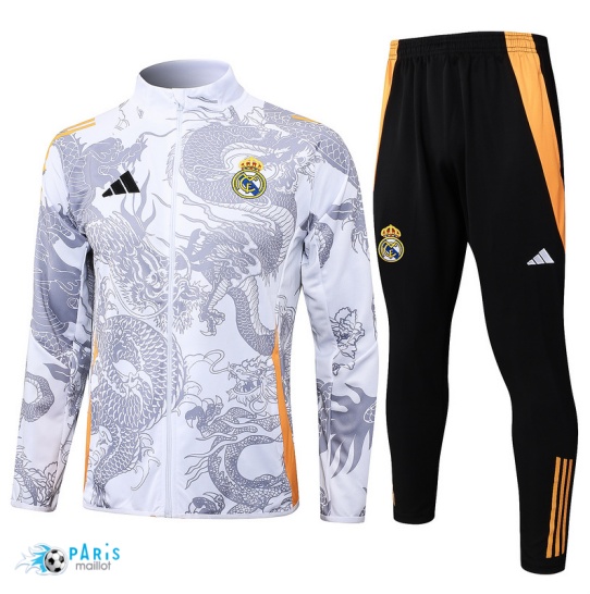 Marque Veste Survetement Real Madrid Blanc 2024/25