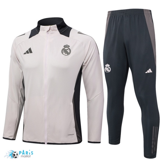 Achat Veste Survetement Real Madrid gris clair 2024/25