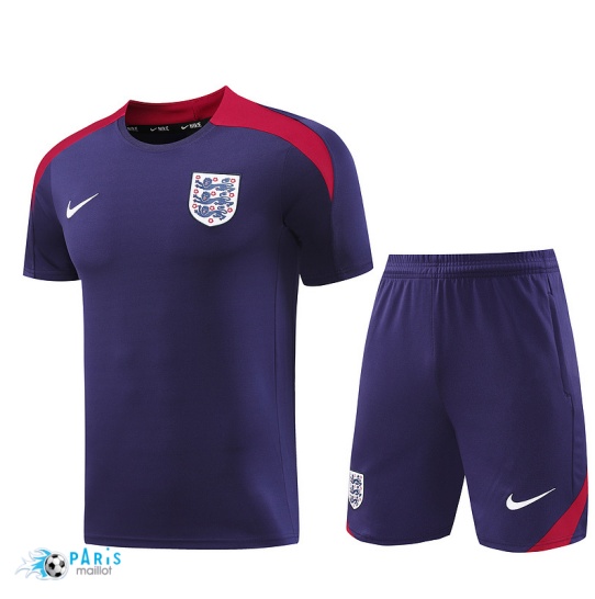 Prix Maillot Foot Training Foot Angleterre + Short Violet 2024/25