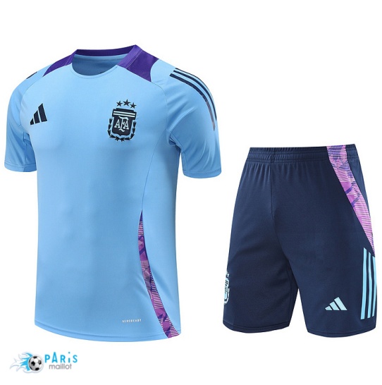 Soldes Maillot Foot Training Foot Argentine + Short Bleu 2024/25