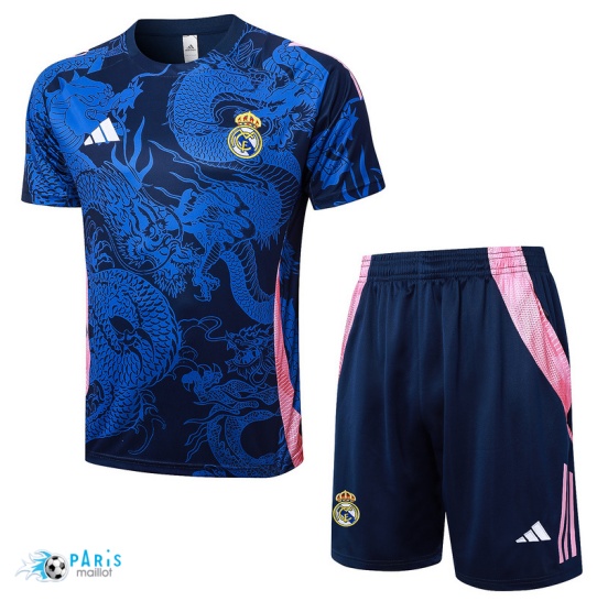 Flocage Maillot Foot Training Foot Arsenal + Short Bleu marine 2024/25