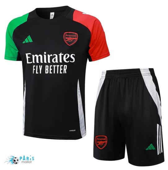 Site Maillot Foot Training Foot Arsenal + Short noir 2024/25