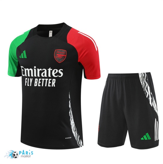 Prix Maillot Foot Training Foot Arsenal + Short noir 2024/25