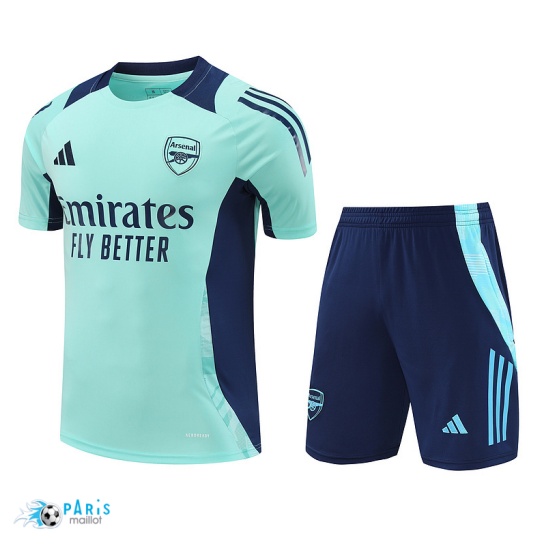 Achat Maillot Foot Training Foot Arsenal + Short Bleu 2024/25