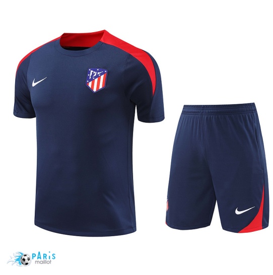 Achat Maillot Foot Training Foot Atletico Madrid + Short Bleu marine 2024/25