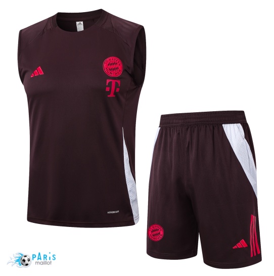 Achat Maillot Foot Training Foot Bayern Munich Debardeur + Short brun 2024/25