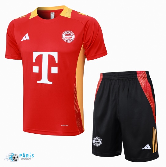 Acheter Maillot Foot Training Foot Bayern Munich + Short rouge 2024/25