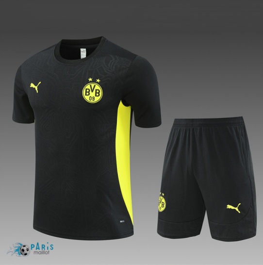 Marque Maillot Foot Training Foot Borussia Dortmund Enfant + Short noir 2024/25