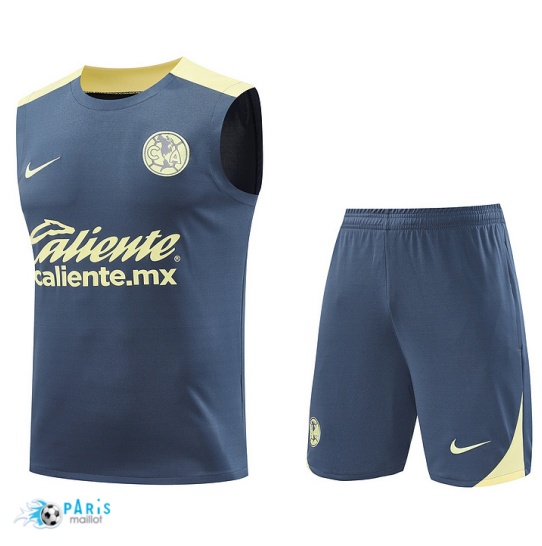 Flocage Maillot Foot Training Foot CF América Debardeur + Short Gris 2024/25