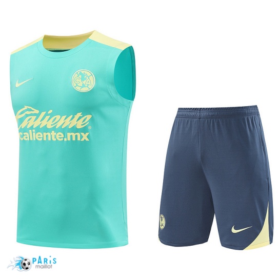 Marque Maillot Foot Training Foot CF América Debardeur + Short Bleu 2024/25